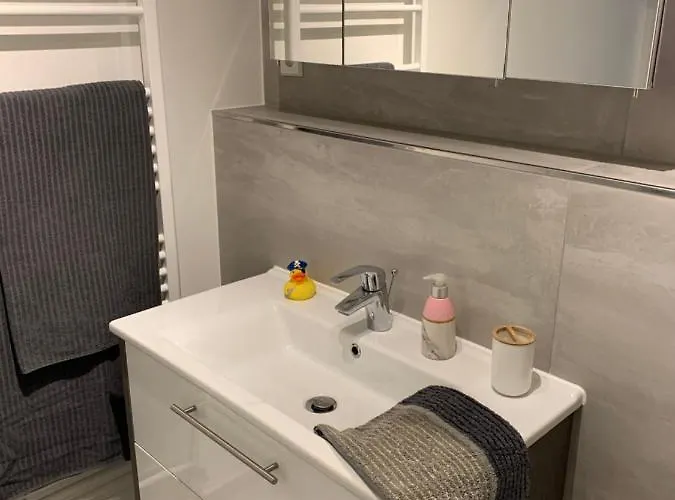 W1 - Kontaktloser 24h Check In, W-lan, Netflix, Parkplatz, Kueche, Boxspring-bett 公寓 巴克贝格