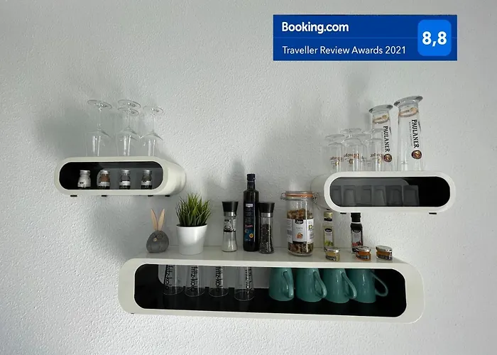 W1 - Kontaktloser 24h Check In, W-lan, Netflix, Parkplatz, Kueche, Boxspring-bett 公寓 *