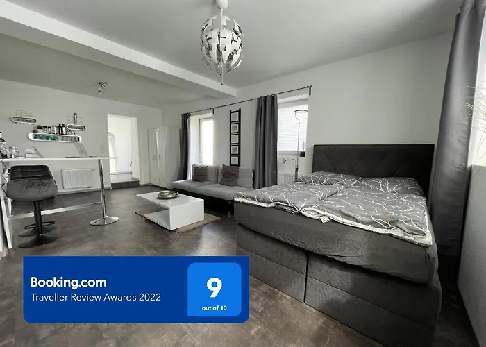 公寓 W1 - Kontaktloser 24h Check In, W-lan, Netflix, Parkplatz, Kueche, Boxspring-bett
